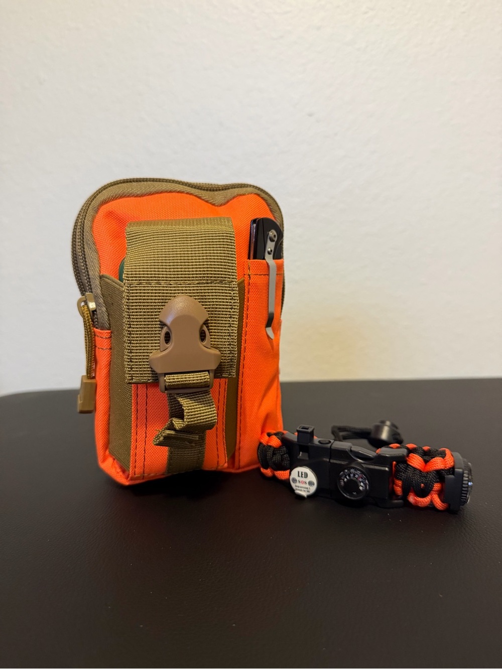 Tactical Orange First Aid/Survival bag
